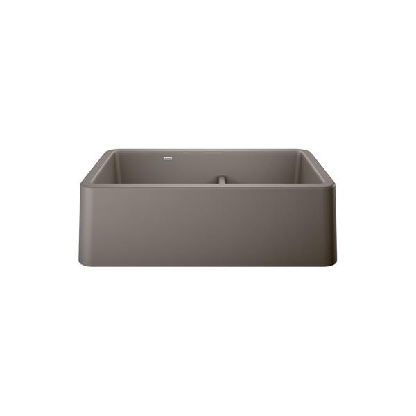 BLANCO Ikon Double Bowl Farmhouse Sink - 33-in - Truffle