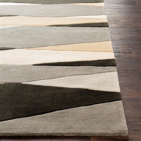 Surya Forum Modern Area Rug 8ft x 11ft Rectangular Black FM7205