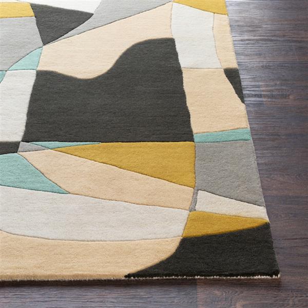 Surya Forum Modern Area Rug - 9-ft 9-in - Round - Olive
