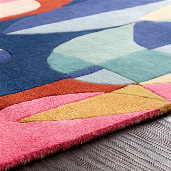 Surya Forum Modern Area Rug 4ft Round Navy FM72064RD RONA