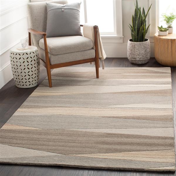Surya Forum Modern Area Rug 8ft Round Brown FM72118RD RONA