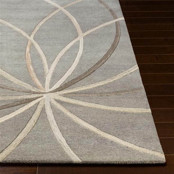 Surya Forum Modern Area Rug - 7-ft 6-in x 9-ft 6-in - Rectangular - Gray