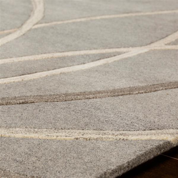 Surya Forum Modern Area Rug - 7-ft 6-in x 9-ft 6-in - Rectangular - Gray