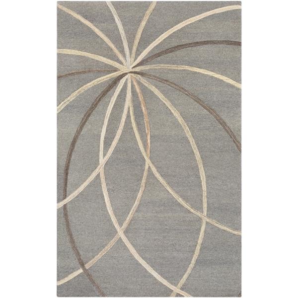 Surya Forum Modern Area Rug 5ft x 8ft Rectangular Gray FM7217