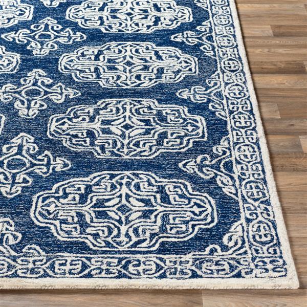 Surya Granada Traditional Area Rug - 9-ft x 12-ft - Rectangular - Navy