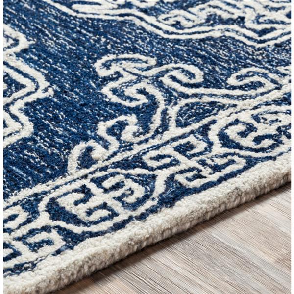 Surya Granada Traditional Area Rug - 9-ft x 12-ft - Rectangular - Navy