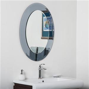 Miroir ovale pour salle de bain moderne Cayman de Décor Wonderland