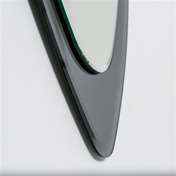 Decor Wonderland Cat Eye Frameless Wall Mirror - 13.75 x 39.5-in