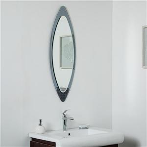 Miroir sans cadre Cat Eyede Décor Wonderland, 13,75 po x 39,5 po