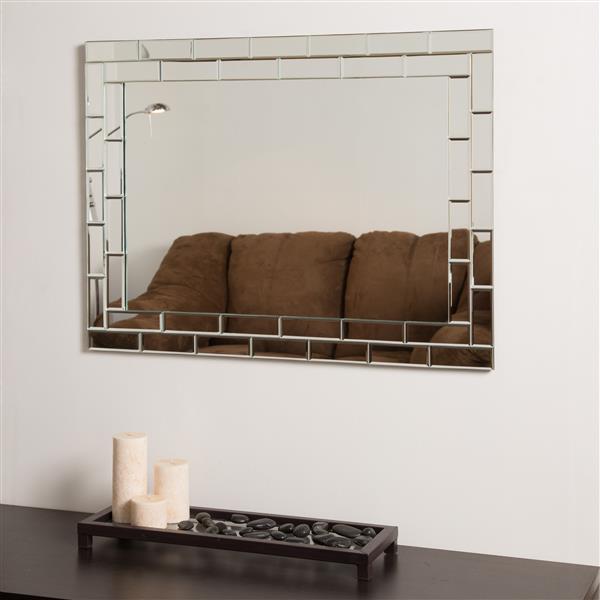 Decor Wonderland Grand Street Modern Bathroom Mirror - 31.5-in x 23.6-in