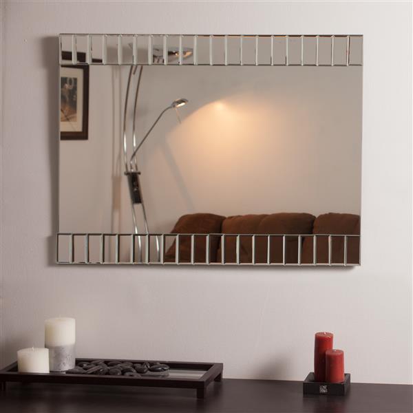 Decor Wonderland Beveled Bathroom Mirror - 31.5-in x 23.6-in