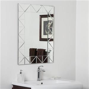 Miroir de salle de bain Miami de Décor Wonderland - 31,5 po x 23,6 po