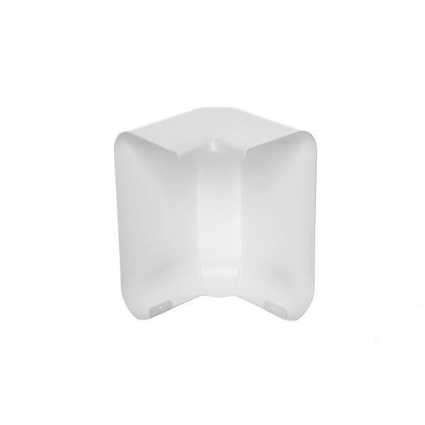 Coin extérieur pour couvre-plinthe électrique Titan de Veil, 90°, 2-3/4 po, blanc semi-lustré