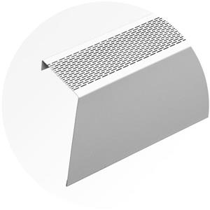 Veil Atlas Baseboard Heater Cover - 3-ft - Satin White Aluminum