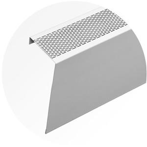 Veil Atlas XL Baseboard Heater Cover - 2-ft - Satin White Aluminum