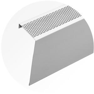 Veil Atlas XL 6-ft Satin White Aluminum Baseboard Heater Cover