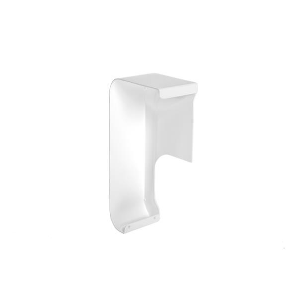 Veil Titan Baseboard Heater Cover - Left Open Endcap - 2-3/4-in - Satin White Aluminum