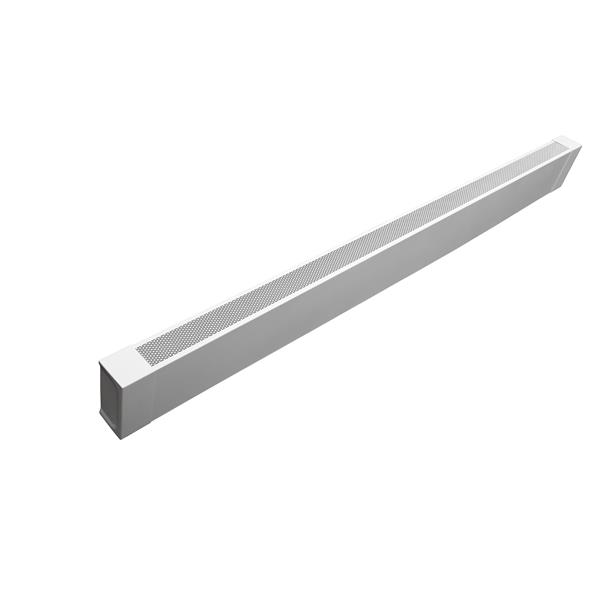 Veil Atlas Baseboard Heater Cover - 6-ft - Satin White Aluminum