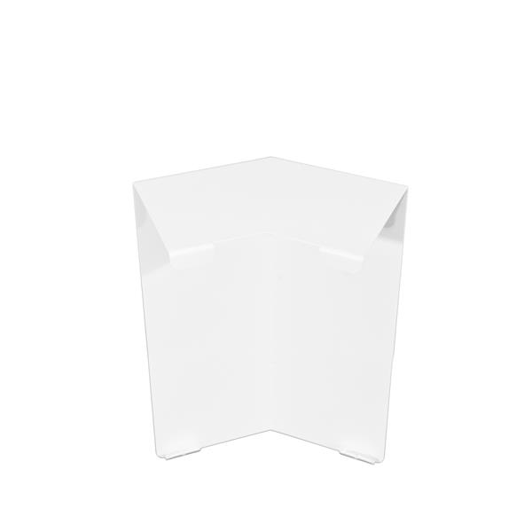 Veil Atlas XL Baseboard Heater Cover - 135° Outside Corner - 2-3/4-in - Satin White Aluminum