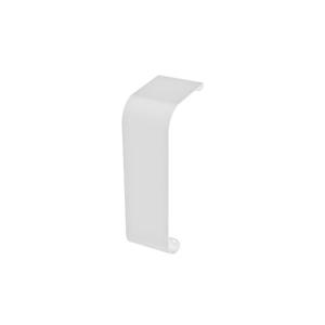 Embout pour couvre-plinthe électrique Titan de Veil, aucun dégagement, 2-3/4 po, blanc semi-lustré