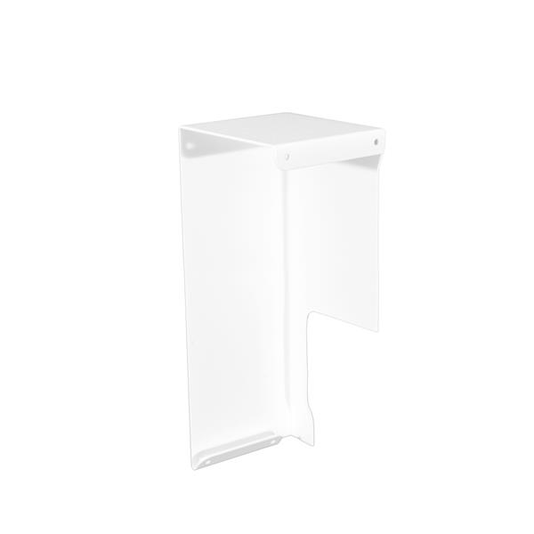 Coin intérieur pour couvre-plinthe électrique Atlas XL de Veil, 90°, 2-3/4 po, blanc semi-lustré