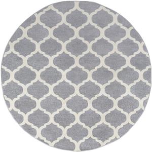 Surya Horizon Transitional Area Rug - 7-ft 10-in - Round - Medium Gray