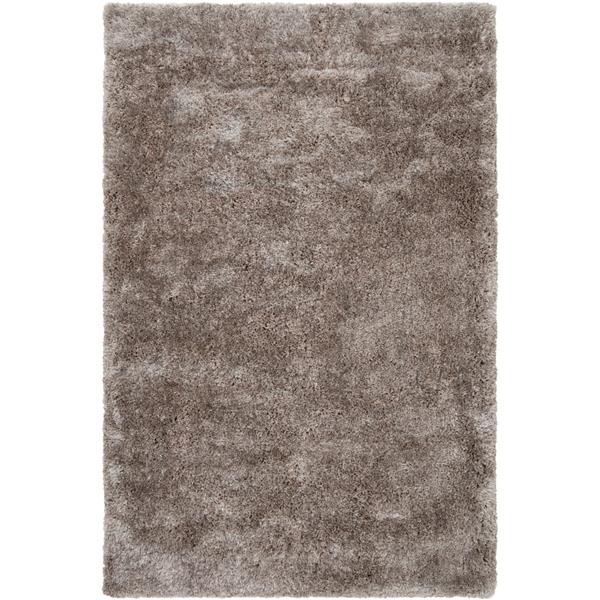 Gray 14x10 Rug Surya Grizzly Shag Area Rug - 10-ft x 14-ft - Rectangular - Light Gray ...