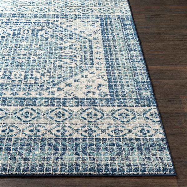 Surya Harput Updated Traditional Area Rug - 6-ft 7-in x 9-ft - Rectangular - Navy