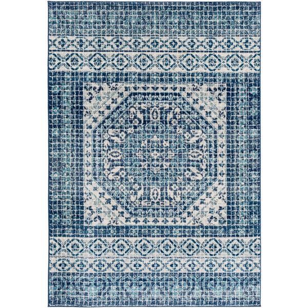 Surya Harput Updated Traditional Area Rug - 6-ft 7-in x 9-ft - Rectangular - Navy