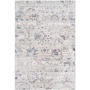Surya Genesis Updated Traditional Area Rug - 5-ft 3-in x 7-ft 6-in - Rectangular - Silver