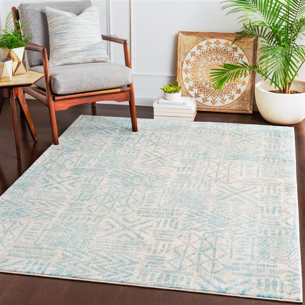 Surya Harput Transitional Area Rug - 9-ft 3-in x 12-ft 6-in - Rectangular - Aqua