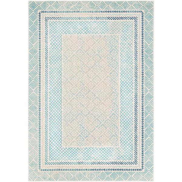 Surya Harput Transitional Area Rug - 5-ft 3-in x 7-ft 3-in - Rectangular - Aqua