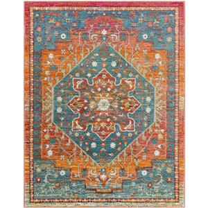 Surya Herati Updated Traditional Area Rug - 3-ft 11-in x 5-ft 11 in - Rectangular - Rust