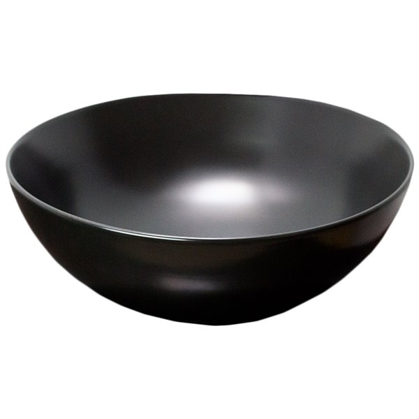 American Imaginations Vessel Bathroom Sink - Round Shape - 16.34-in - Black
