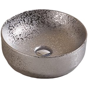 Lavabo-vasque d'American Imaginations, 13,98 po x 13,98 po, argent