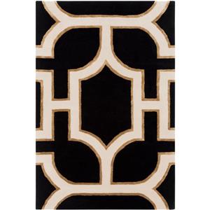 Surya Intermezzo Transitional Area Rug - 8-ft x 10-ft - Rectangular - Black