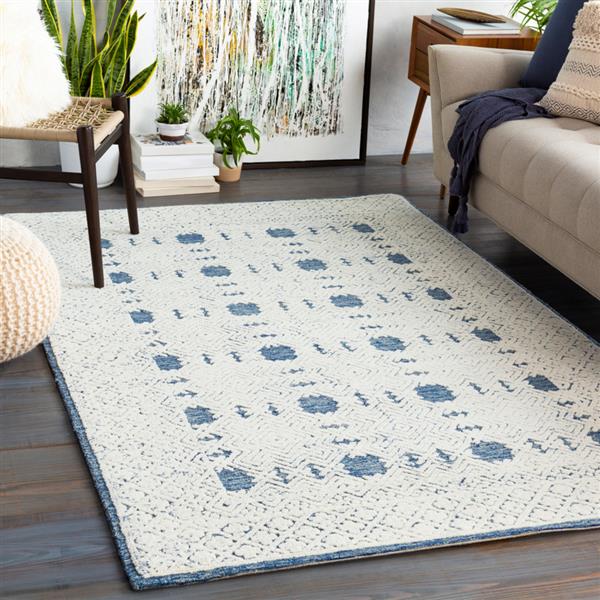 Surya Louvre Transitional Area Rug - 10-ft x 14-ft - Rectangular - Navy