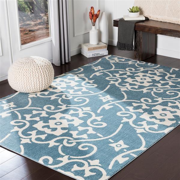 Surya Horizon Transitional Area Rug - 7-ft 10-in - Round - Blue