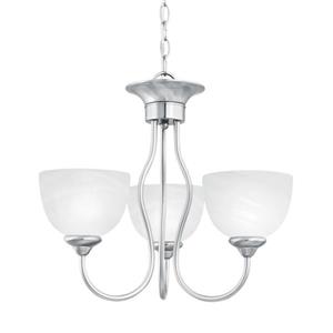 Thomas Lighting Tahoe Chandelier - 3-Light - Brushed Nickel