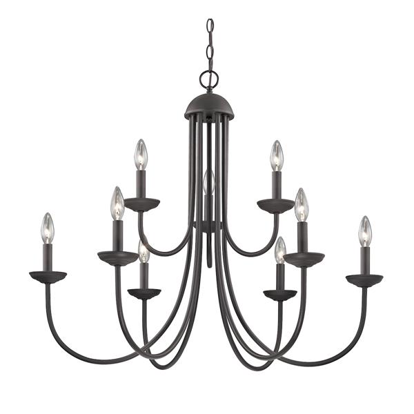 Thomas Lighting Williamsport Modern Chandelier - 9-Light - Oil Rubbed Bronze