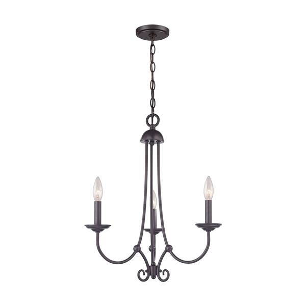 Thomas Lighting Williamsport Modern Chandelier - 3-Light - Oil Rubbed Bronze