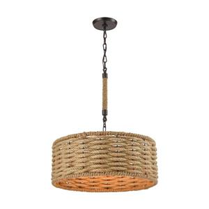 ELK Lighting Weaverton Chandelier - 3-Light - Oil Rubbed Bronze