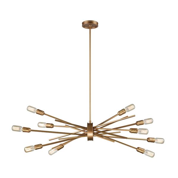 ELK Lighting Xenia Chandelier - 10-Light - Matte Gold