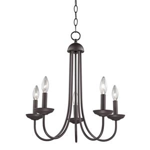 Thomas Lighting Williamsport Contemporary Chandelier - 5-Light - Oil Rubbed Bronze
