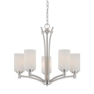 Thomas Lighting Pittman Chandelier - 5-Light - Brushed Nickel