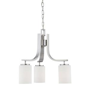Thomas Lighting Pendenza Transitional Chandelier - 3-Light - Brushed Nickel
