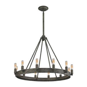 ELK Lighting Lewisburg Chandelier - 12-Light - Oil Rubbed Bronze