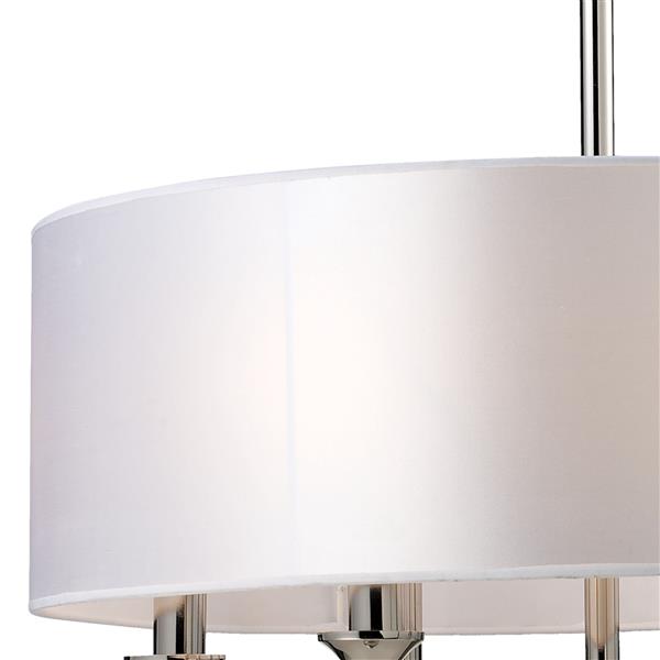 ELK Lighting Pembroke Transitional Chandelier - 6-Light - Polished Nickel