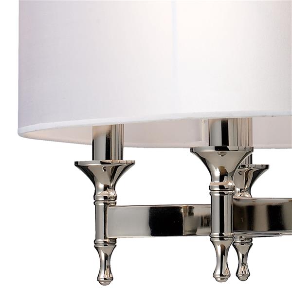 ELK Lighting Pembroke Transitional Chandelier - 6-Light - Polished Nickel