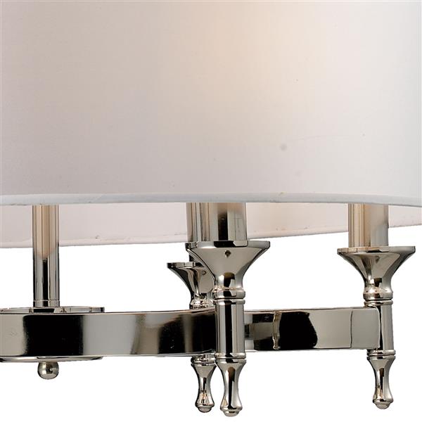 ELK Lighting Pembroke Transitional Chandelier - 6-Light - Polished Nickel